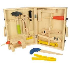 Bigjigs Toys Wooden Tool Case, Bigjigs Toys