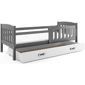 Children bed Exclusive grey - white detail, BMS