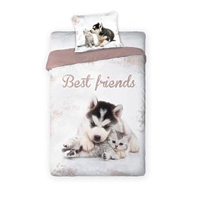 Children's bedding 140x200 cm + 70x90 cm Best friends, Faro