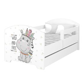 Children's bed OSCAR Hrošík - white, BabyBoo