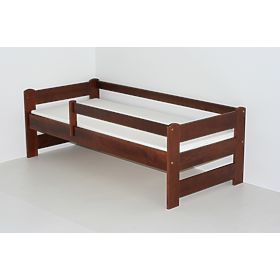 Children's Bed Woody with Guardrail - Walnut, Ourbaby®