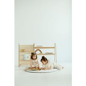 Children's Bookshelf SLIM S - White, baby wood