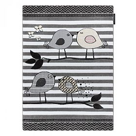 Children's carpet PETIT - Birds - gray-white, F.H.Kabis