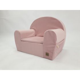 Children's Armchair Velvet - Pink, TOLO