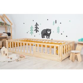 Children's Low Bed Montessori Bear, Spokojny Sen