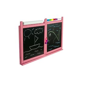 Children's magnetic / chalk board on the wall - pink, 3Toys.com