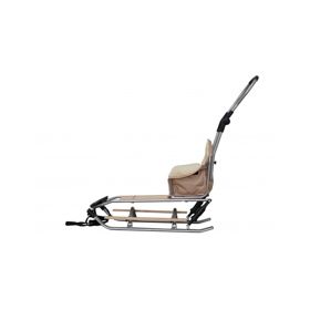 Children's sled with seat - Beige, Mikrus