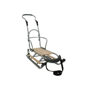 Children's sled with seat - Beige, Mikrus