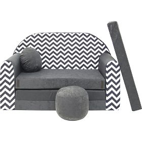 Children's Sofa Waves - Grey, Welox