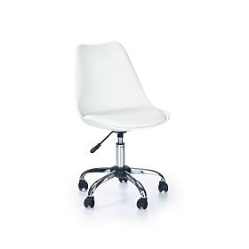 Coco Children's Office Chair - White, Halmar