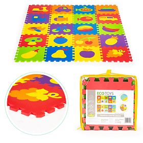 Colorful educational pad - foam puzzle, EcoToys