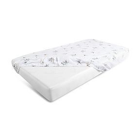 Cotton Fitted Sheet with Elastic - Dragonflies (120x60 cm), Babymatex