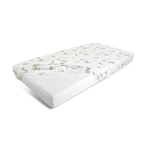 Cotton Fitted Sheet with Elastic - Little Geese (120x60 cm), Babymatex