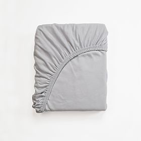 Cotton sheet 160x90 cm - gray, Frotti