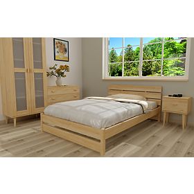 Wooden Bed Max 200 x 90 cm - Pine, Ourfamily