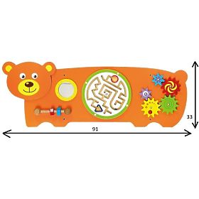 Educational toy on the wall - Bear, Viga