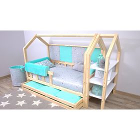 Foam bed rail Ourbaby - light mint, Dreamland