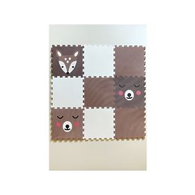 Foam play mat 9 pcs - Fawn and copper, VYLEN