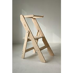 Folding Learning Tower - Natural, baby wood