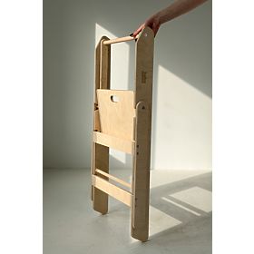 Folding Learning Tower - Natural, baby wood