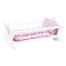 Goki wooden cradle for dolls with duvets, Goki