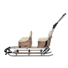 Sled for twins Duo Sport - different seat colors, Mikrus