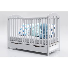 Children's Crib Alek with Removable Slats - Grey, Pietrus