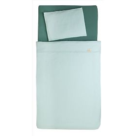 Heavens 3 Piece Muslin Sheet Set - Mint, Babymatex