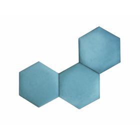 Hexagon Upholstered Panel - Emerald, MIRAS