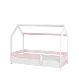 Sofie House Bed 180x80 cm - Pink, BabyBoo