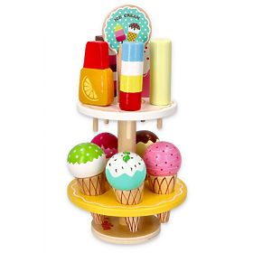 Ice cream set with stand, Lelin