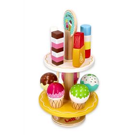 Ice cream set with stand, Lelin