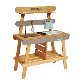 Janod Outdoor children's wooden kitchen Muddy Lab