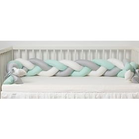 Knitted cot protector Mint 200 cm, Babymatex