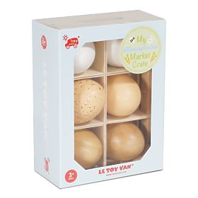 Le Toy Van Farm eggs in a crate, Le Toy Van