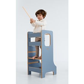 Learning Tower SLIM M - Blue, baby wood