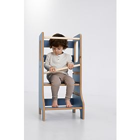 Learning Tower SLIM M - Blue, baby wood