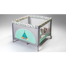 Children's playpen Lene - Green Turquoise, Lionelo