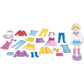 Magnetic puzzle - dress up doll, Goki