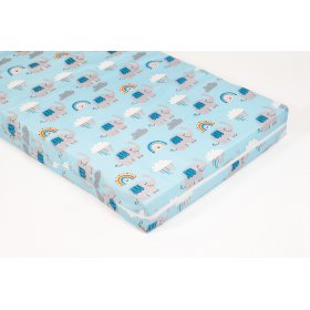 Mattress with Pattern - Blue Elephant