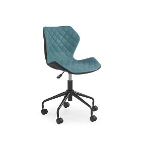 Matrix student chair - black-turquoise