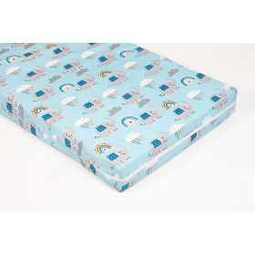 Mattress with Pattern - Blue Elephant