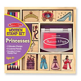 Melissa & Doug - Set of Princess wooden stamps, Melissa & Doug