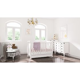 Children's Crib Míša 120x60 - White, Pietrus