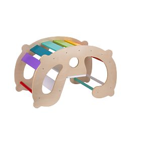 Montessori 2-in-1 Wooden Rocker, 2Kids Toys