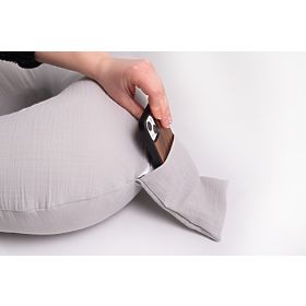 Muslin Nursing Pillow Heavens - Grey, Babymatex