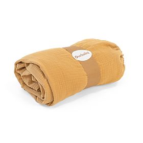 Muslin Fitted Sheet Ourbaby 140x70 cm - Mustard