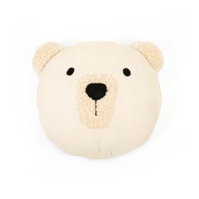 Muslin Pillow Ourbaby Ø 35 cm Bear - Ecru, Ourbaby®