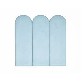 Obluček upholstered panel - baby blue, MIRAS