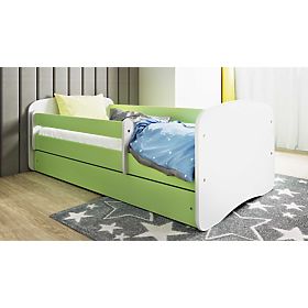 Children's Bed with Guardrail Ourbaby - Green and White, All Meble